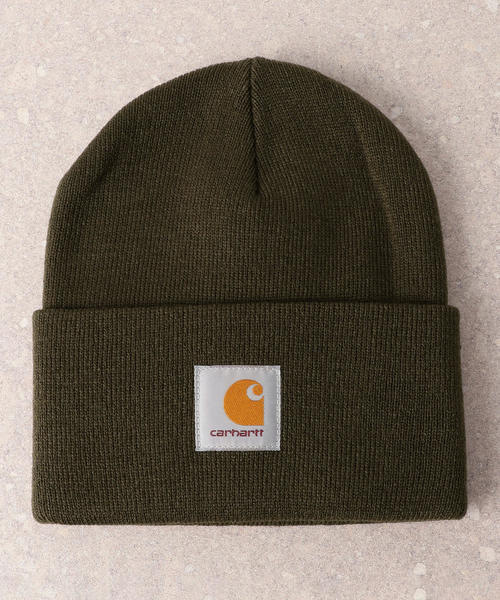 Carhartt（カーハート）の「［カーハート］ST★ CARHARTT AC ワッチキャップ / ニット帽（ニットキャップ/ビーニー・メンズ・オレンジ/パープル/ブラック/オリーブ/ブラウン・FREE）」の4枚目の写真