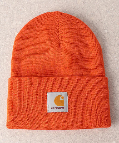 Carhartt（カーハート）の「［カーハート］ST★ CARHARTT AC ワッチキャップ / ニット帽（ニットキャップ/ビーニー・メンズ・オレンジ/パープル/ブラック/オリーブ/ブラウン・FREE）」の5枚目の写真