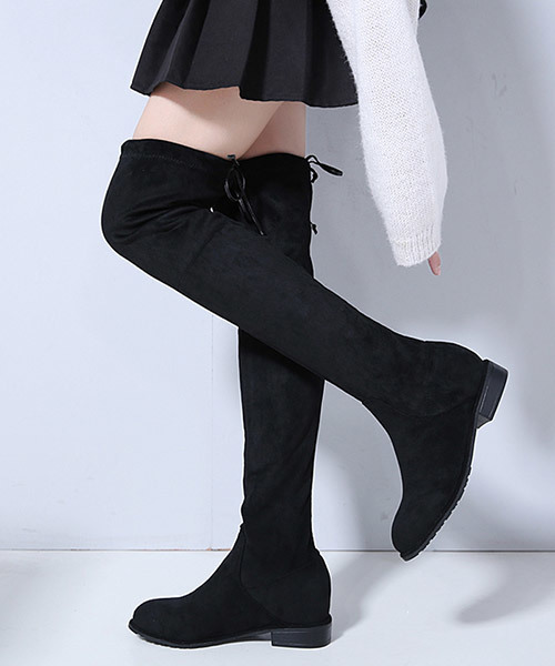 Futier land（フューティアランド）の「選べるニーハイブーツ（ブーツ・レディース・ブラック/モカ/ブラック系その他/ブラウン系その他/ブラウン/ブラウン系その他2・38/39/35/36/37）」の2枚目の写真