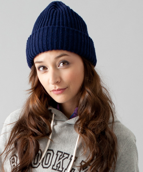 green label relaxing（グリーンレーベルリラクシング）の「BRONER ニットキャップ②◆（ニットキャップ/ビーニー・レディース・ダークグレー/ベージュ/ネイビー/パープル/ブラック/ワインレッド/オリーブ/ライトグレー/クリーム/コバルトブルー/オフホワイト・フリー）」の19枚目の写真