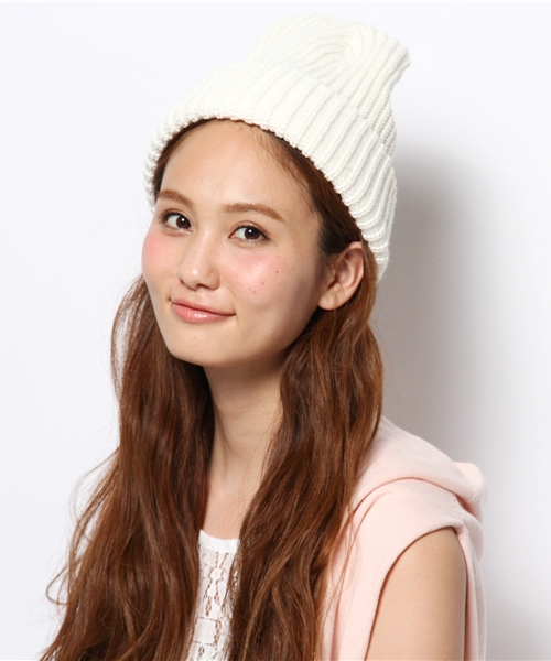 green label relaxing（グリーンレーベルリラクシング）の「BRONER ニットキャップ②◆（ニットキャップ/ビーニー・レディース・ダークグレー/ベージュ/ネイビー/パープル/ブラック/ワインレッド/オリーブ/ライトグレー/クリーム/コバルトブルー/オフホワイト・フリー）」の20枚目の写真