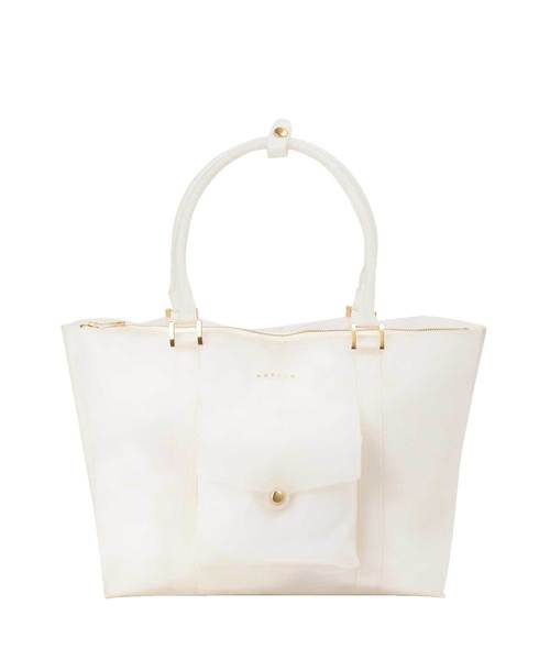 MORGAN(モルガン)の「モルガン【MORGAN】トートバッグ(トートバッグ・レディース・クリア/アイボリー/ブラック/ホワイト・フリー/フリ-)」の4枚目の写真