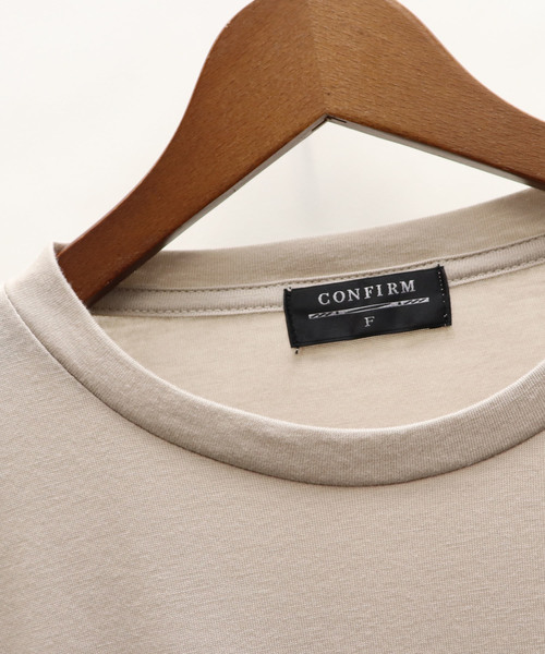 Confirm（コンファーム）の「Confirm / コンファーム 天竺7分丈Tシャツ（Tシャツ/カットソー・メンズ・ブラック/ベージュ/マスタード/グレー/インディゴブルー/ホワイト・FREE）」の7枚目の写真