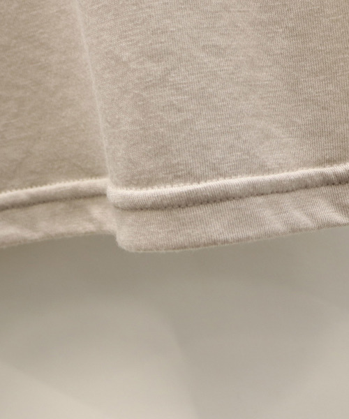 Confirm（コンファーム）の「Confirm / コンファーム 天竺7分丈Tシャツ（Tシャツ/カットソー・メンズ・ブラック/ベージュ/マスタード/グレー/インディゴブルー/ホワイト・FREE）」の9枚目の写真