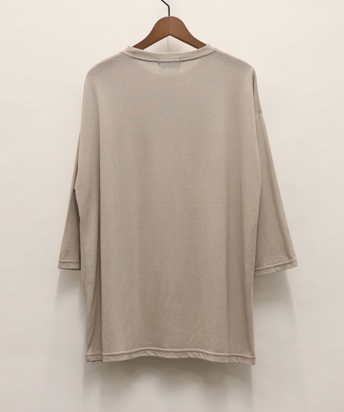 Confirm（コンファーム）の「Confirm / コンファーム 天竺7分丈Tシャツ（Tシャツ/カットソー・メンズ・ブラック/ベージュ/マスタード/グレー/インディゴブルー/ホワイト・FREE）」の10枚目の写真