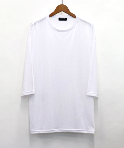 Confirm（コンファーム）の「Confirm / コンファーム 天竺7分丈Tシャツ（Tシャツ/カットソー・メンズ・ブラック/ベージュ/マスタード/グレー/インディゴブルー/ホワイト・FREE）」の11枚目の写真