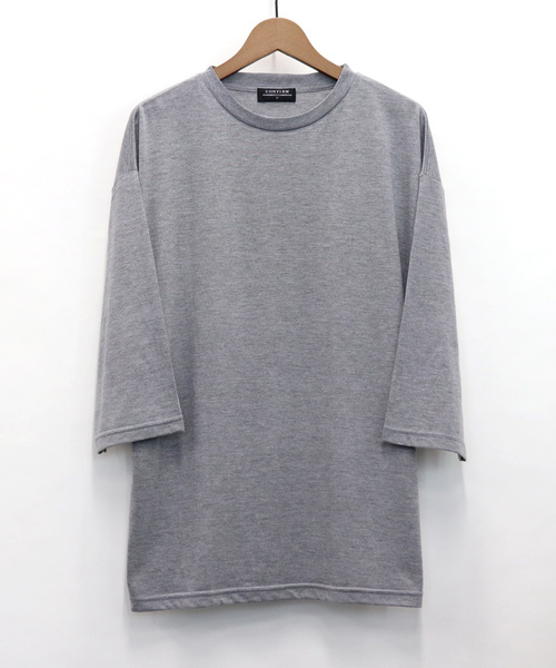 Confirm（コンファーム）の「Confirm / コンファーム 天竺7分丈Tシャツ（Tシャツ/カットソー・メンズ・ブラック/ベージュ/マスタード/グレー/インディゴブルー/ホワイト・FREE）」の13枚目の写真