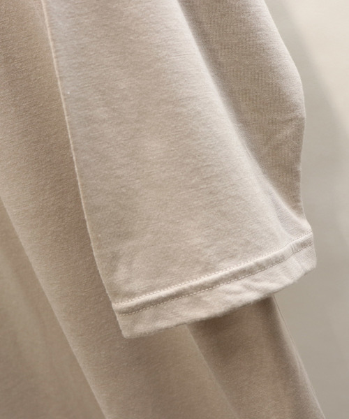 Confirm（コンファーム）の「Confirm / コンファーム 天竺7分丈Tシャツ（Tシャツ/カットソー・メンズ・ブラック/ベージュ/マスタード/グレー/インディゴブルー/ホワイト・FREE）」の20枚目の写真