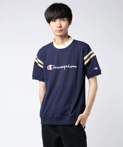 Champion Golf(チャンピオンゴルフ)の「【Champion/チャンピオン】メンズ GOLF モックネックショートスリーブ(Tシャツ/カットソー・メンズ・グリーン/ネイビー/レッド/ロイヤルブルー/マスタード/ホワイト・X-LARGE/MEDIUM/LARGE)」の4枚目の写真