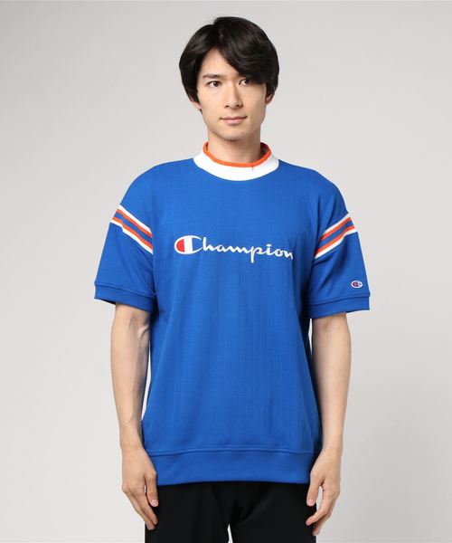 Champion Golf(チャンピオンゴルフ)の「【Champion/チャンピオン】メンズ GOLF モックネックショートスリーブ(Tシャツ/カットソー・メンズ・グリーン/ネイビー/レッド/ロイヤルブルー/マスタード/ホワイト・X-LARGE/MEDIUM/LARGE)」の5枚目の写真