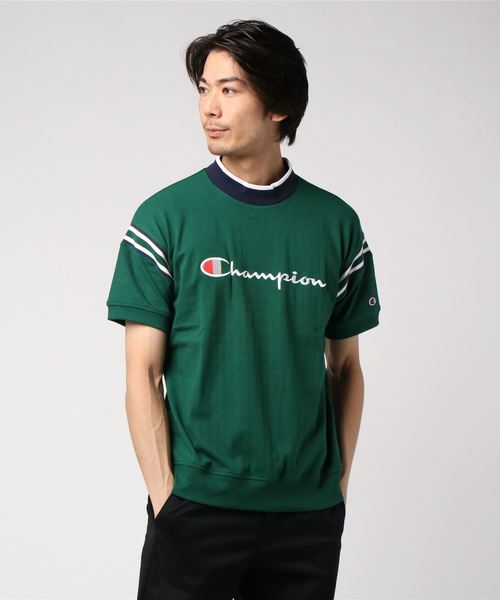 Champion Golf(チャンピオンゴルフ)の「【Champion/チャンピオン】メンズ GOLF モックネックショートスリーブ(Tシャツ/カットソー・メンズ・グリーン/ネイビー/レッド/ロイヤルブルー/マスタード/ホワイト・X-LARGE/MEDIUM/LARGE)」の3枚目の写真