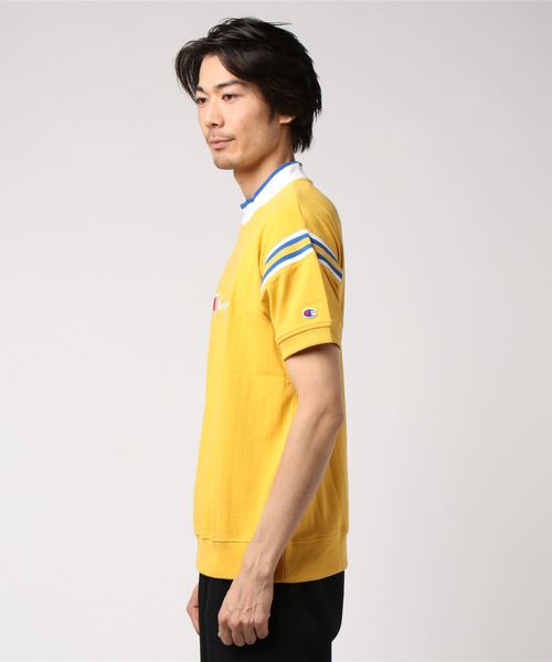 Champion Golf(チャンピオンゴルフ)の「【Champion/チャンピオン】メンズ GOLF モックネックショートスリーブ(Tシャツ/カットソー・メンズ・グリーン/ネイビー/レッド/ロイヤルブルー/マスタード/ホワイト・X-LARGE/MEDIUM/LARGE)」の7枚目の写真