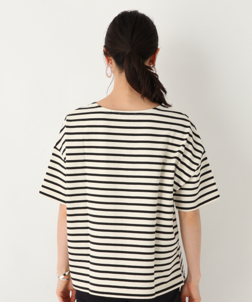 GLOBAL WORK(グローバルワーク)の「マリンボーダー半袖/835092(Tシャツ/カットソー・レディース・ホワイト/ベージュ/ブラウン/ダークブルー・MEDIUM/LARGE)」の9枚目の写真