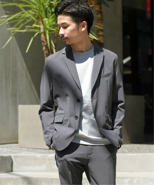 417 EDIFICE（フォーワンセブンエディフィス）の「◆《追加生産》【Begin掲載】ドライタッチトロ セットアップ（テーラードジャケット・メンズ・ブラック/ネイビー/グレー・SMALL/MEDIUM/LARGE/X-LARGE）」の3枚目の写真