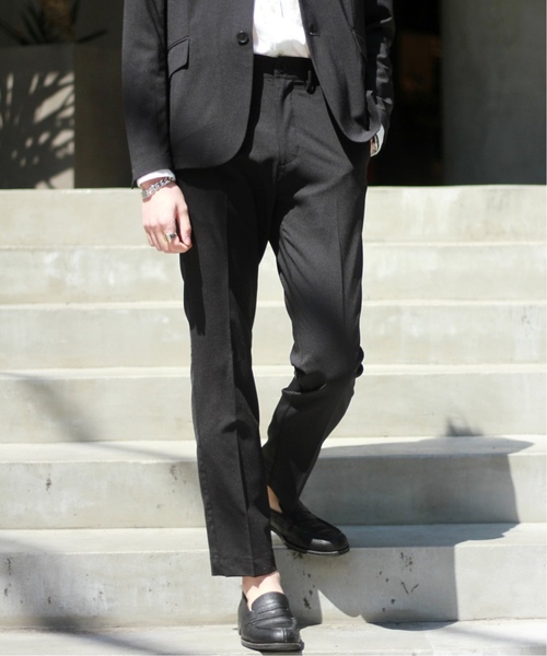 417 EDIFICE（フォーワンセブンエディフィス）の「◆《追加生産》【Begin掲載】ドライタッチトロ セットアップ（テーラードジャケット・メンズ・ブラック/ネイビー/グレー・SMALL/MEDIUM/LARGE/X-LARGE）」の4枚目の写真