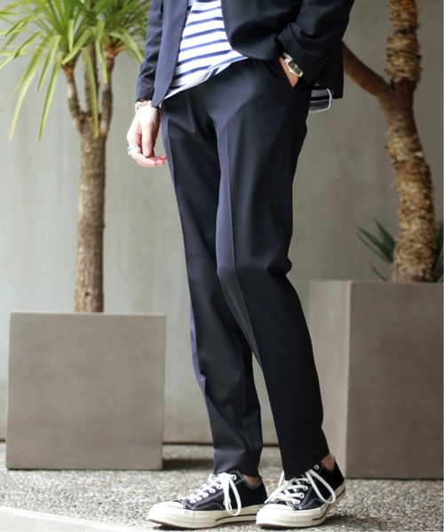 417 EDIFICE（フォーワンセブンエディフィス）の「◆《追加生産》【Begin掲載】ドライタッチトロ セットアップ（テーラードジャケット・メンズ・ブラック/ネイビー/グレー・SMALL/MEDIUM/LARGE/X-LARGE）」の6枚目の写真