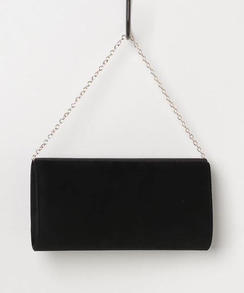12Twelve Agenda（トゥエルブ　アジェンダ）の「メタルバー付ラメクラッチバッグ（クラッチバッグ・レディース・ブラック/ベージュ/シルバー・FREE）」の4枚目の写真