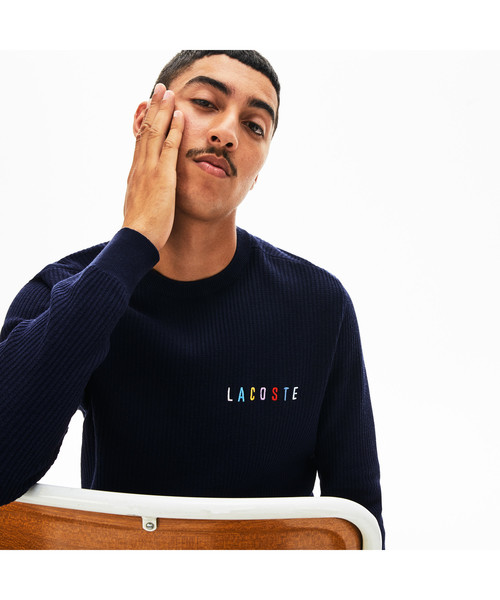 LACOSTE�i���R�X�e�j�́u�z�F�l�[���h���イ���b�t�����u�j�b�g�Z�[�^�[�i�j�b�g/�Z�[�^�[�j�v�b�l�C�r�[