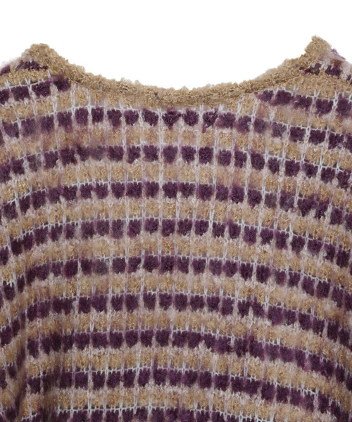 Ameri(アメリ)の「AJIRO MOYOU KNIT(ニット/セーター・レディース・パープル/ブルー・FREE)」の12枚目の写真