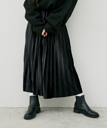 Libra Cue | Libra ベロアプリーツスカート(スカート)