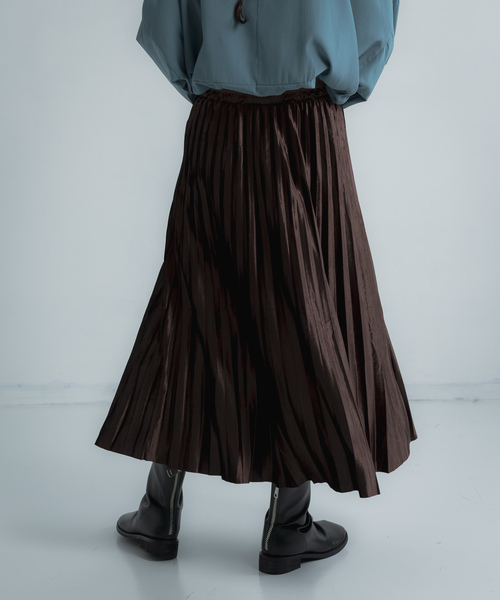 Libra Cue（リブラ キュー）の「Libra ベロアプリーツスカート（スカート・レディース・ブラック/ブラウン/グリーン・FREE）」の8枚目の写真