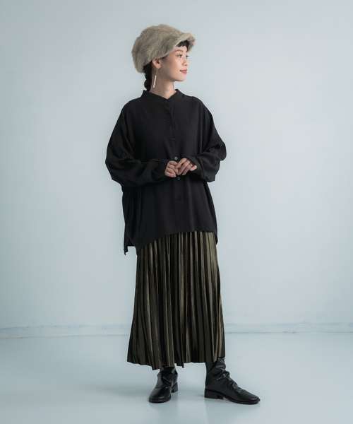 Libra Cue（リブラ キュー）の「Libra ベロアプリーツスカート（スカート・レディース・ブラック/ブラウン/グリーン・FREE）」の10枚目の写真