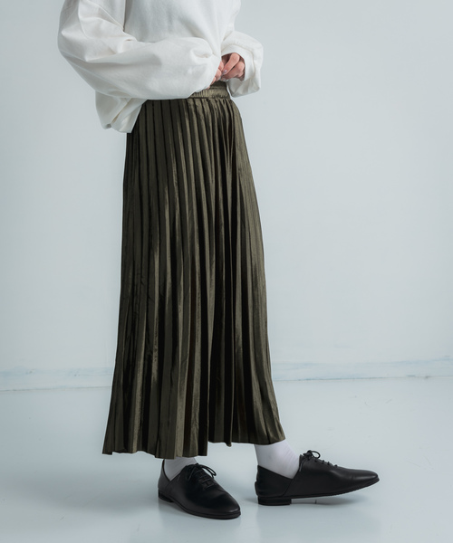 Libra Cue（リブラ キュー）の「Libra ベロアプリーツスカート（スカート・レディース・ブラック/ブラウン/グリーン・FREE）」の17枚目の写真