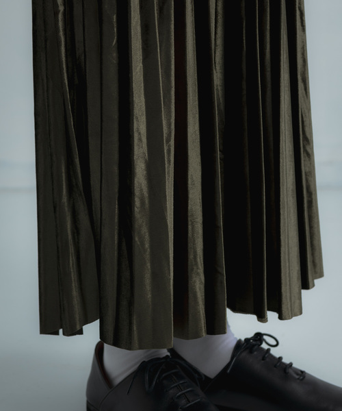 Libra Cue（リブラ キュー）の「Libra ベロアプリーツスカート（スカート・レディース・ブラック/ブラウン/グリーン・FREE）」の20枚目の写真