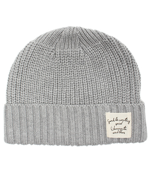 WEGO（ウィゴー）の「WEGO/ウォッシュドニットキャップ（ニットキャップ/ビーニー・メンズ・グレー/ブルー/ワイン・FREE）」の2枚目の写真