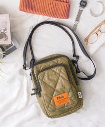 FILA フィラ ブランド ロゴ パデット キルティング ショルダーベルト パラコードハンドル 2WAY ミニ ショルダーバッグ