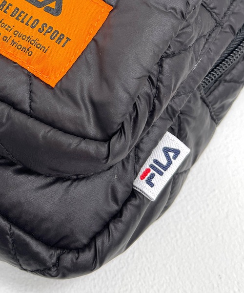 FILA（フィラ）の「FILA フィラ ブランド ロゴ パデット キルティング ショルダーベルト パラコードハンドル 2WAY ミニ ショルダーバッグ（ショルダーバッグ・レディース・ブラック/ネイビー/レッド/ブラック系/カーキ/アイボリー・FREE）」の12枚目の写真