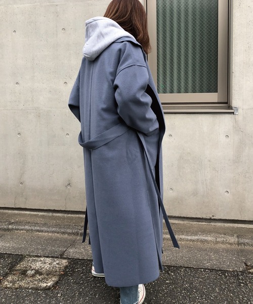 meJane(ミージェーン)の「ウエストマークチェスターコート(チェスターコート・レディース・ブラック/ピンク/モカ/ブルー・FREE)」の6枚目の写真