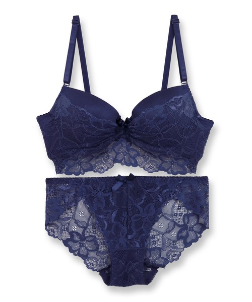 fran de lingerie（フランデランジェリー）の「ECLAT エクラ ブラ＆ショーツセット B65-D75カップ（ブラ&ショーツ・レディース・パープル/グレー/レッド/ブラック/ダークブルー/ピンク/ダークグレー/ホワイト/パープル系その他/セージグリーン・B65/B70/C70/D70/B75/C65/C75/D65/D75）」の6枚目の写真