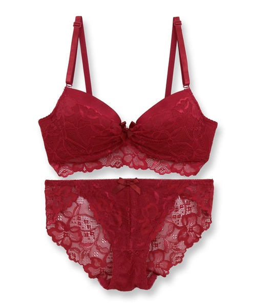 fran de lingerie（フランデランジェリー）の「ECLAT エクラ ブラ＆ショーツセット B65-D75カップ（ブラ&ショーツ・レディース・パープル/グレー/レッド/ブラック/ダークブルー/ピンク/ダークグレー/ホワイト/パープル系その他/セージグリーン・B65/B70/C70/D70/B75/C65/C75/D65/D75）」の10枚目の写真