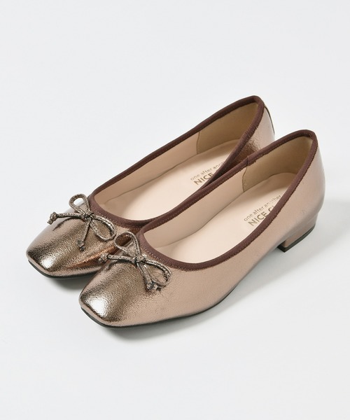 one after another NICE CLAUP（ワンアフターアナザーナイスクラップ）の「【WEB限定】バレエ シューズ（バレエシューズ・レディース・アイボリー/ブラウン系その他・SS/S/M/L/LL）」の13枚目の写真