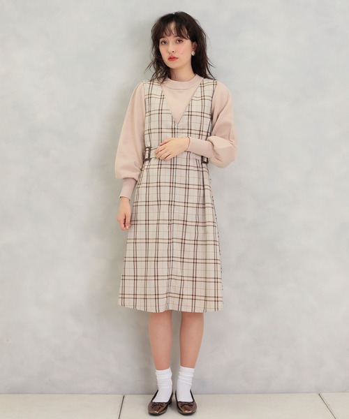 one after another NICE CLAUP（ワンアフターアナザーナイスクラップ）の「【WEB限定】バレエ シューズ（バレエシューズ・レディース・アイボリー/ブラウン系その他・SS/S/M/L/LL）」の5枚目の写真