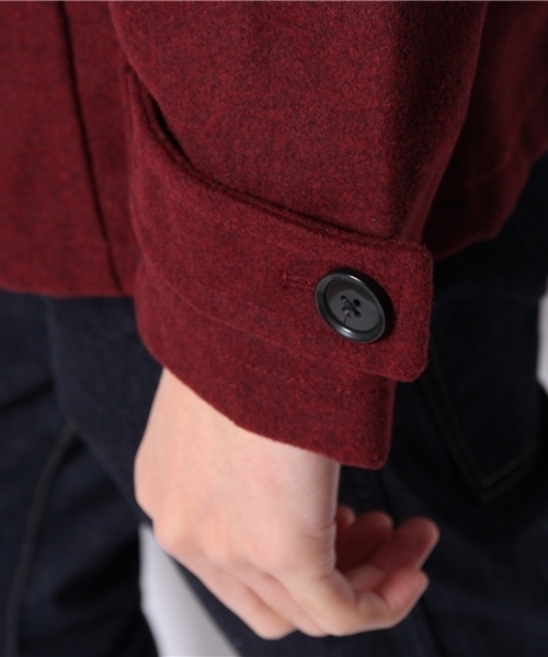 WEGO（ウィゴー）の「WEGO/ボンディングPコート（ピーコート・メンズ・ブラック/ライトグレー/ブルー系その他/キャメル/ワイン/その他1/その他2・SMALL/LARGE/MEDIUM）」の19枚目の写真