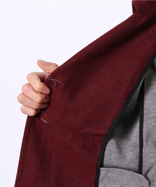 WEGO（ウィゴー）の「WEGO/ボンディングPコート（ピーコート・メンズ・ブラック/ライトグレー/ブルー系その他/キャメル/ワイン/その他1/その他2・SMALL/LARGE/MEDIUM）」の20枚目の写真