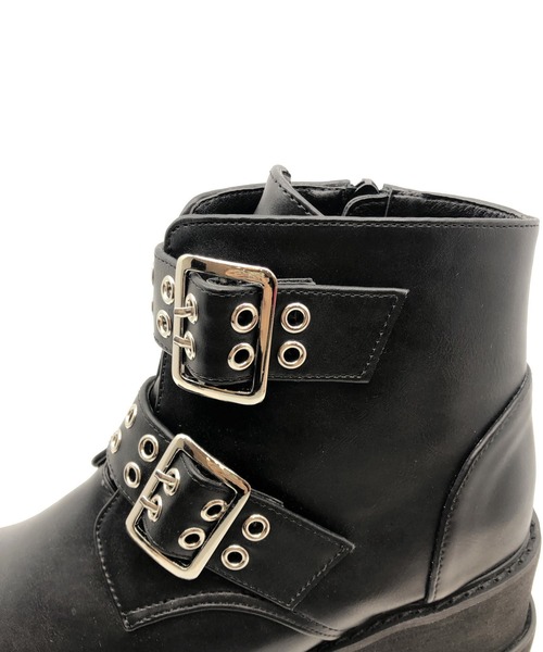 セール Sugar ブーツ Sugar 厚底ベルトボリュームブーツ ブーツ Sugar Sugar シュガーシュガー のファッション Sugar