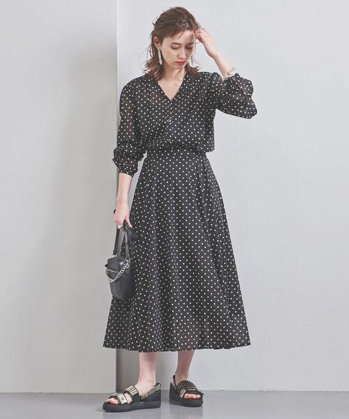 UNITED ARROWS（ユナイテッドアローズ）の「UWCS シアー フレアスカート†（スカート・レディース・ブラック/ライトピンク/ロイヤルブルー/その他1/その他2・40/34/36/38）」の17枚目の写真