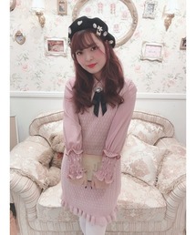 Swankiss�i�X�����L�X�j�́uHS knit set O/P�i�����s�[�X�j�v