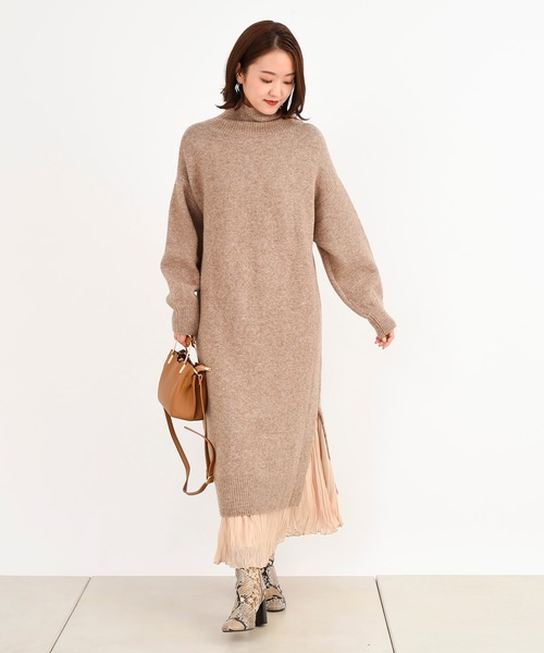 DouDou(ドゥドゥ)の「プリーツギャザースカート(スカート・レディース・ベージュ/サックスブルー/ベビーピンク・FREE)」の8枚目の写真