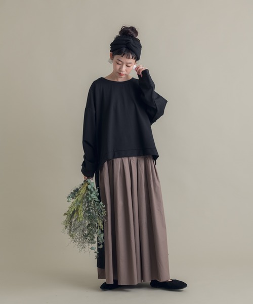 Libra Cue（リブラ キュー）の「Libra 切替セットアップワンピース（ワンピース・レディース・モカ/ブラック・FREE）」の4枚目の写真