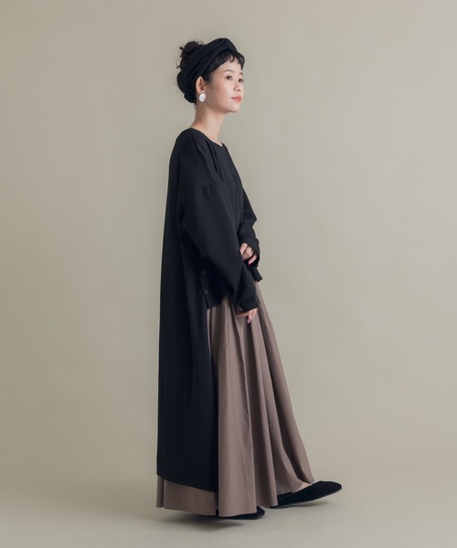 Libra Cue（リブラ キュー）の「Libra 切替セットアップワンピース（ワンピース・レディース・モカ/ブラック・FREE）」の15枚目の写真