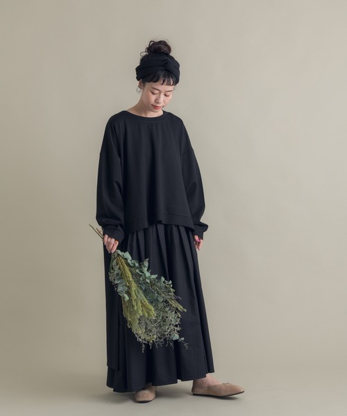 Libra Cue（リブラ キュー）の「Libra 切替セットアップワンピース（ワンピース・レディース・モカ/ブラック・FREE）」の3枚目の写真