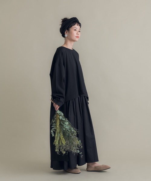 Libra Cue（リブラ キュー）の「Libra 切替セットアップワンピース（ワンピース・レディース・モカ/ブラック・FREE）」の6枚目の写真