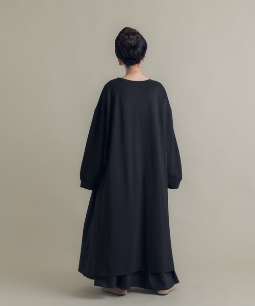 Libra Cue（リブラ キュー）の「Libra 切替セットアップワンピース（ワンピース・レディース・モカ/ブラック・FREE）」の9枚目の写真