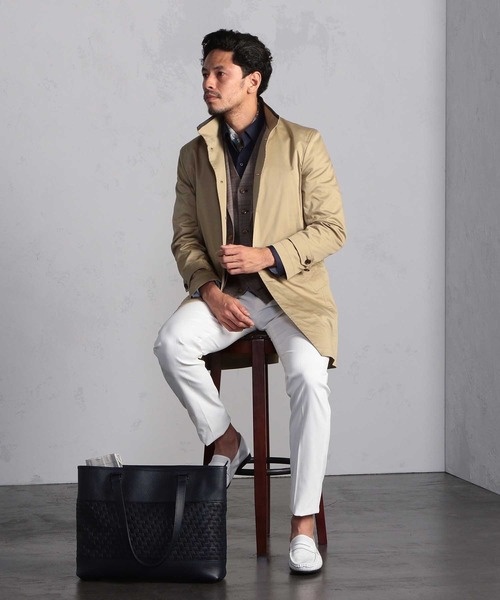 MEN'S BIGI（メンズビギ）の「【ウォッシャブル】ビジカジ兼用ポリストレッチパンツ（チノパンツ・メンズ・ホワイト/サックスブルー/チャコールグレー・00/01/02/03/04）」の6枚目の写真