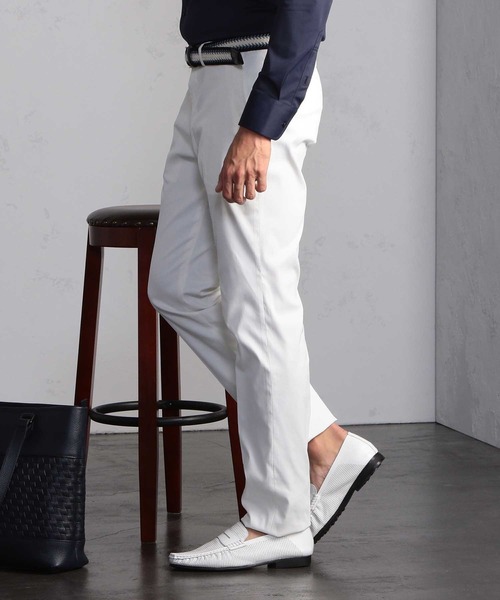 MEN'S BIGI（メンズビギ）の「【ウォッシャブル】ビジカジ兼用ポリストレッチパンツ（チノパンツ・メンズ・ホワイト/サックスブルー/チャコールグレー・00/01/02/03/04）」の22枚目の写真