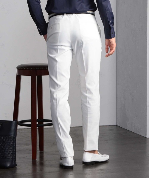 MEN'S BIGI（メンズビギ）の「【ウォッシャブル】ビジカジ兼用ポリストレッチパンツ（チノパンツ・メンズ・ホワイト/サックスブルー/チャコールグレー・00/01/02/03/04）」の12枚目の写真